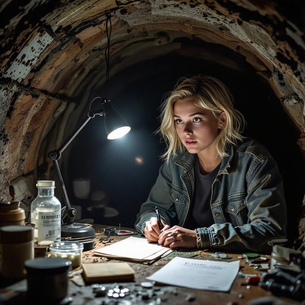 Girl Discovers Secret Bunker and Intelligence Pill