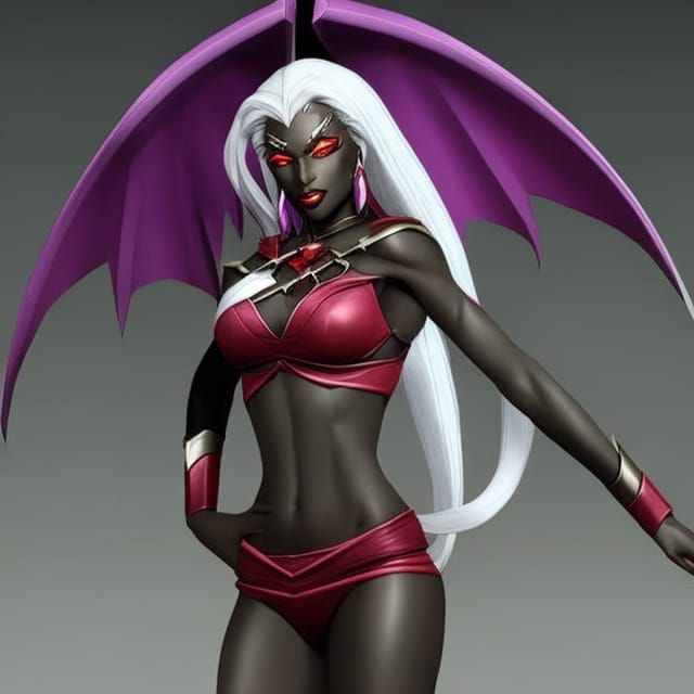 Hyperrealistic Drow Elf Woman Portrait