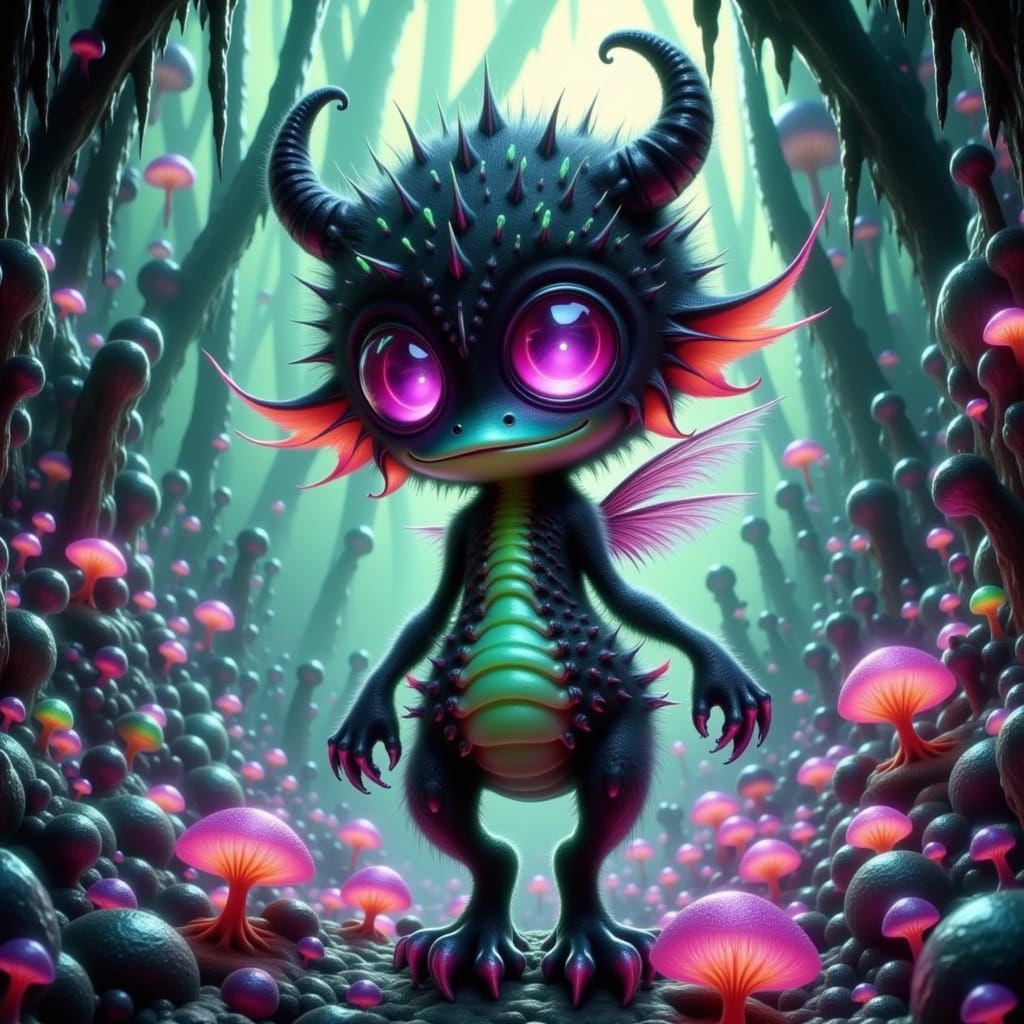 Fantastical Creatures in Dreamlike Concept Art Style