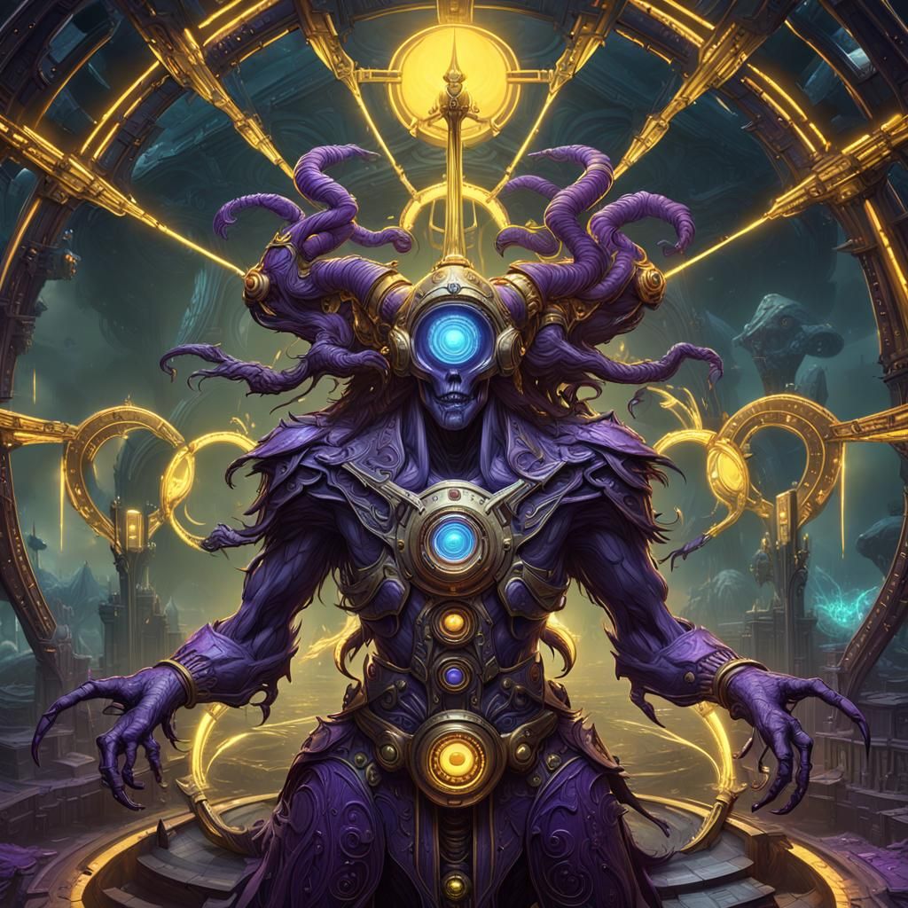 Nuclear Monstrosity Concept Art in Dark Fantasy Style