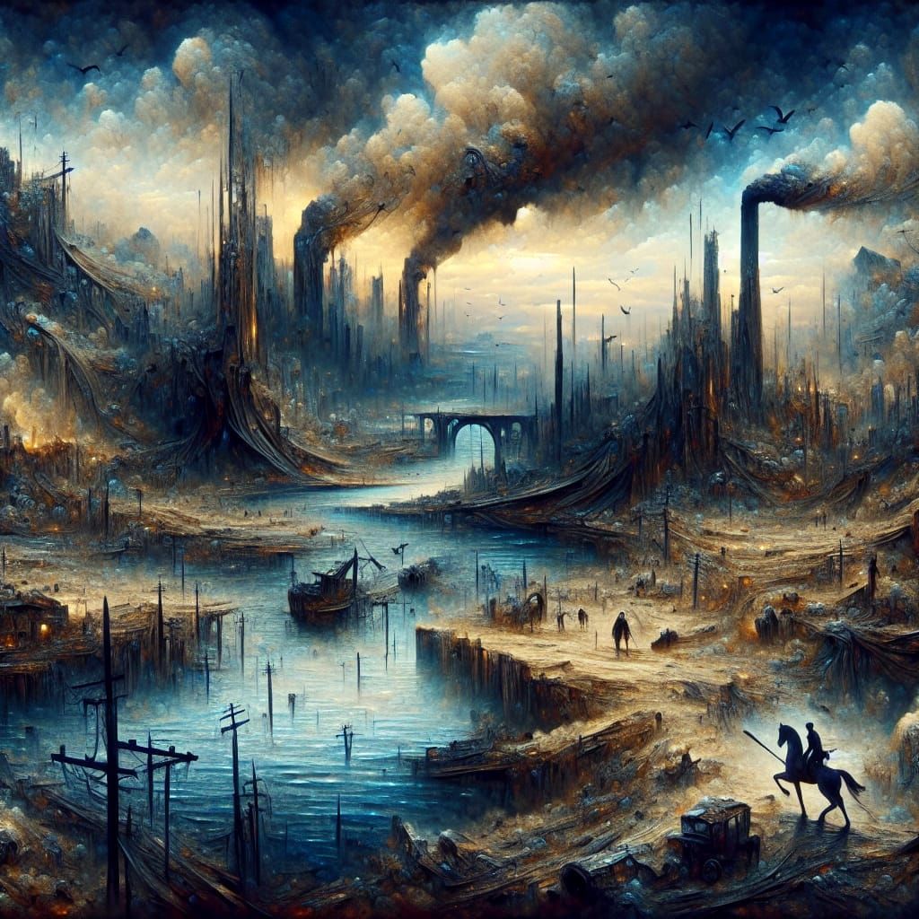 Surrealist Masterpiece of Decay in a Forgotten Realm