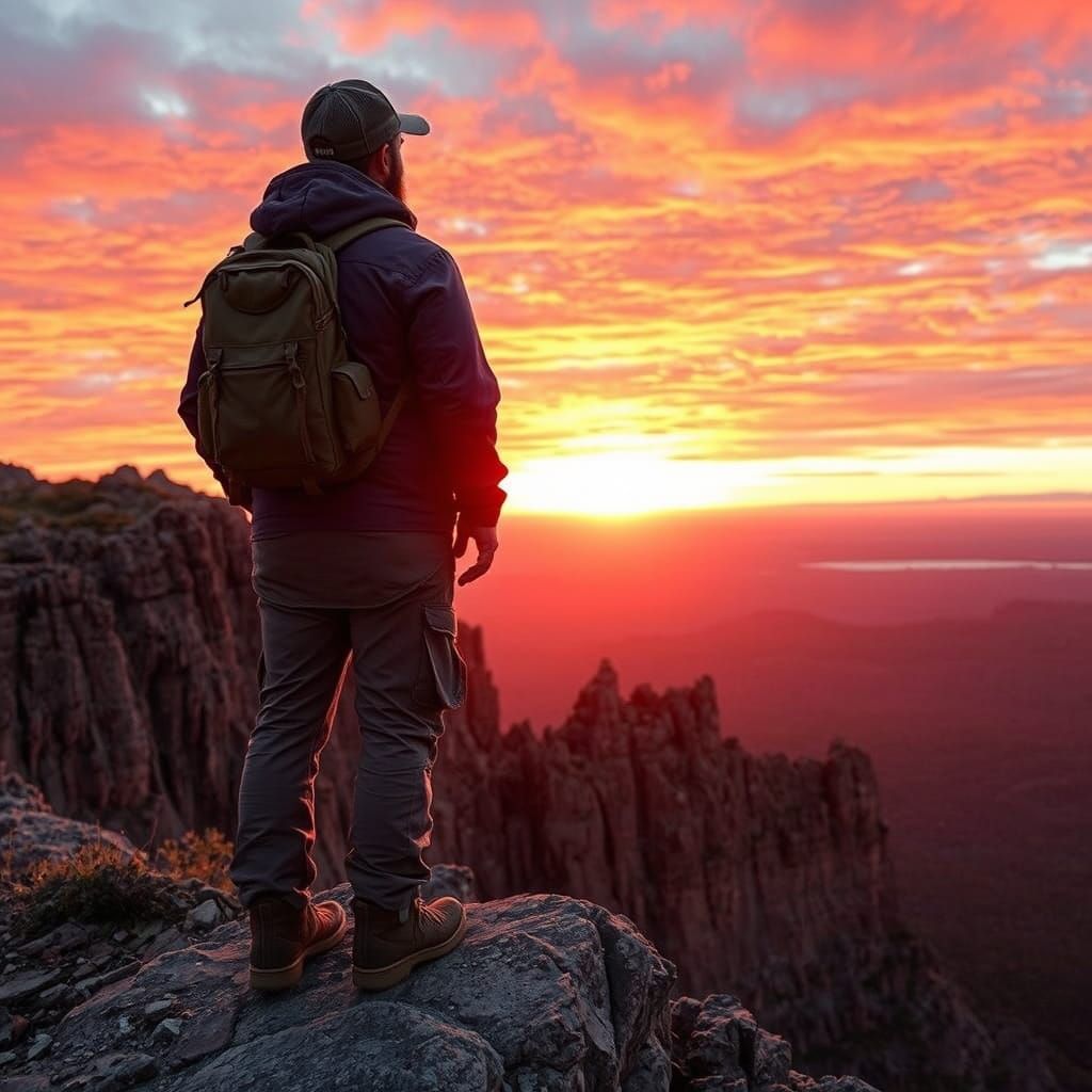 Majestic Sunset Landscape Art