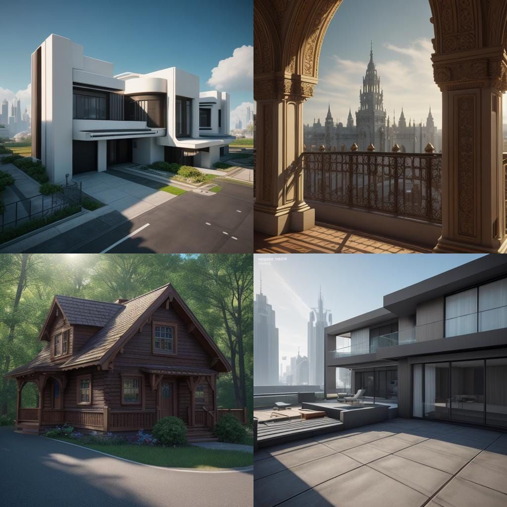 Chocolate and Cream House in 3D