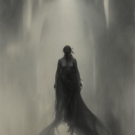 Sinister Hollywood in Charcoal Drawing Style