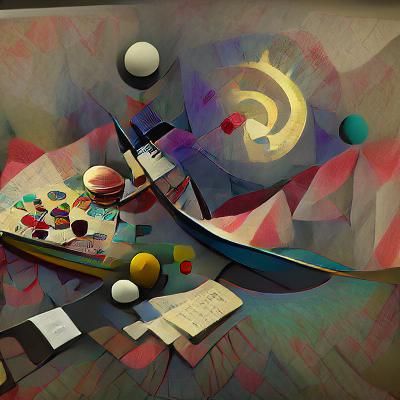 Abstract Tyranny of Thought: Kandinsky-Inspired Art