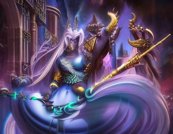Arabian Genie in Dreamcore Fantasy Art