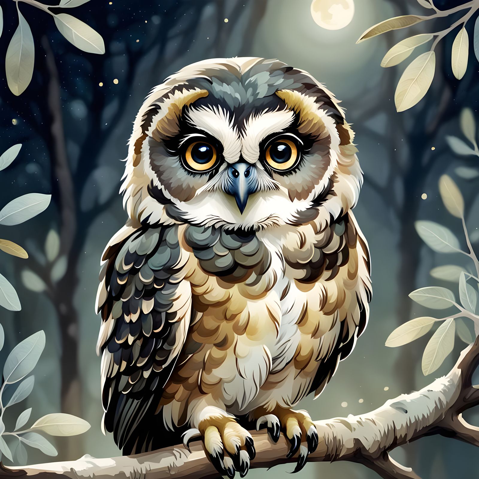 Spectacled Owl Generated by AI