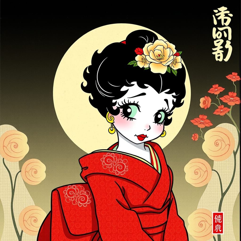 betty boop as a Geisha girl
Ukiyo-e