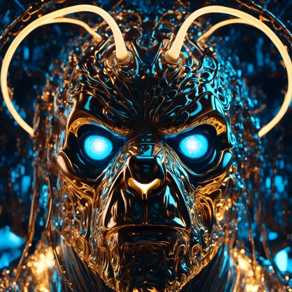 Thor with Glowing Lamp Eyes: X-Ray Scan