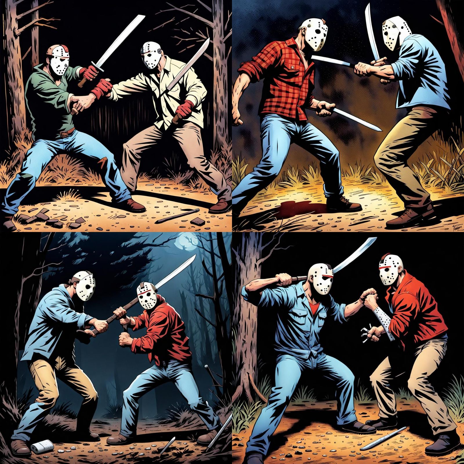 Jason Voorhees vs Casey Jones: Epic Battle