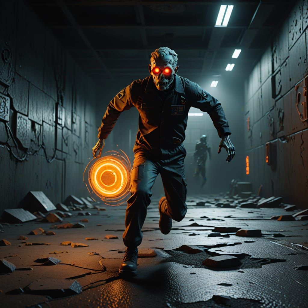 SCP 173 Escape: A Cinematic Digital Art Piece