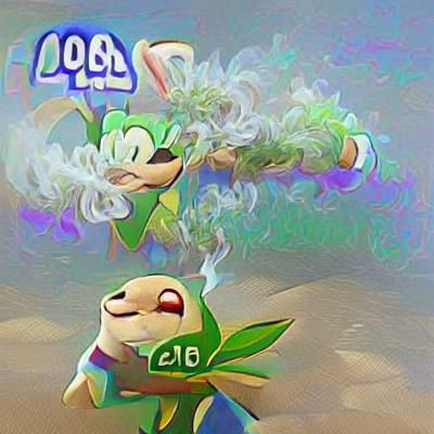 Abstract Image Generated From a Blank Prompt