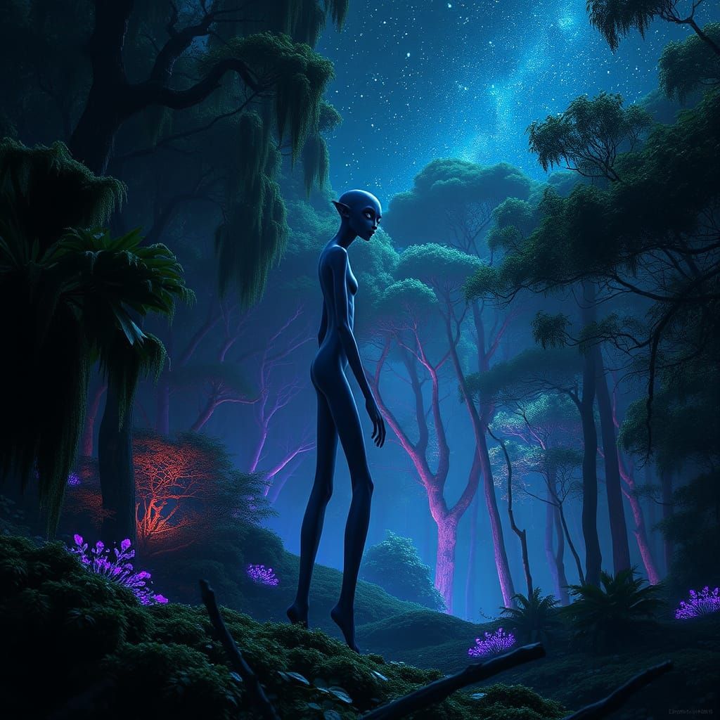 Celestial Guardian of the Dreamlike Woodland