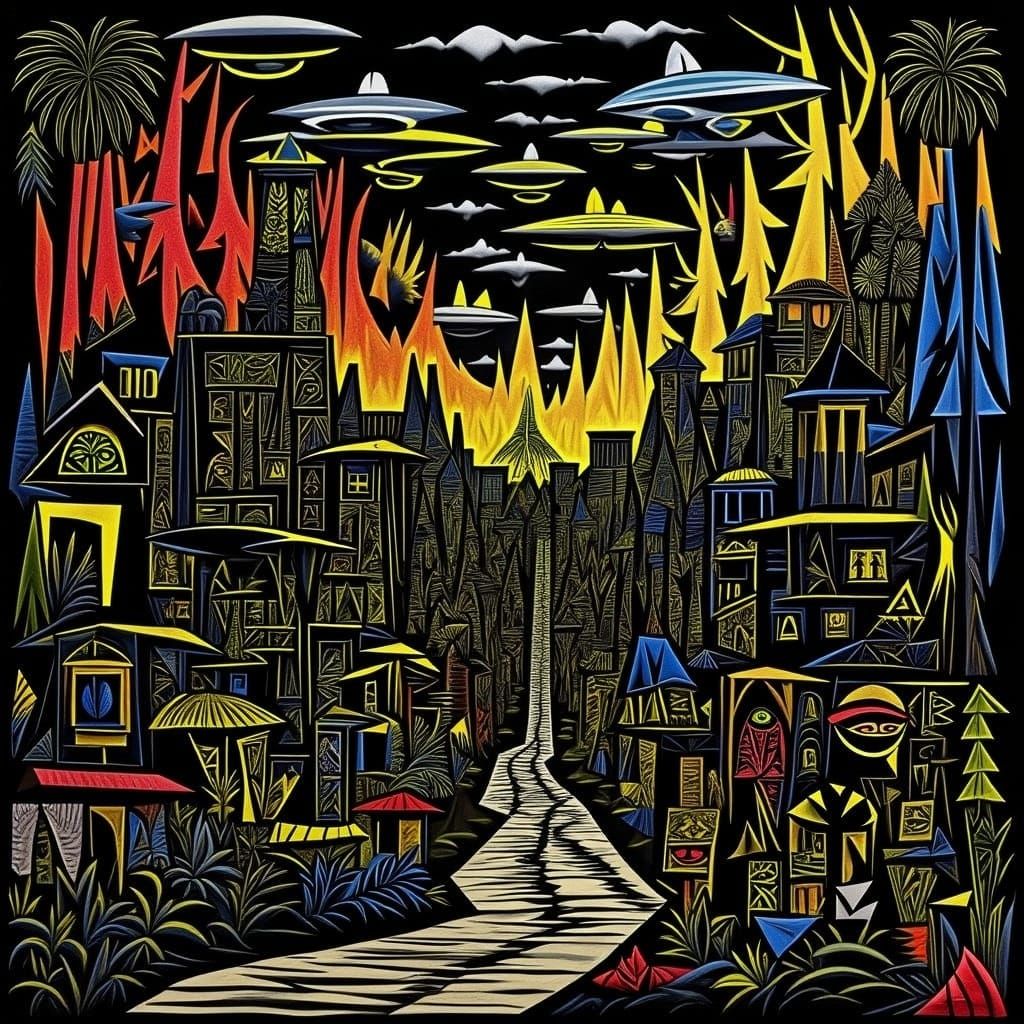 <lora:JUNGLE JUICE:1.0>  Alien Jungle