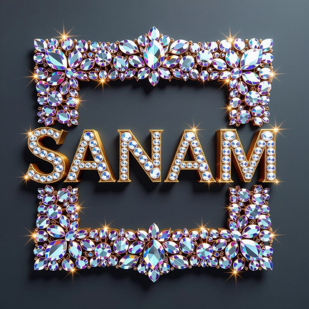 Gem-Adorned 'Sanam' in Captivating 3D Render