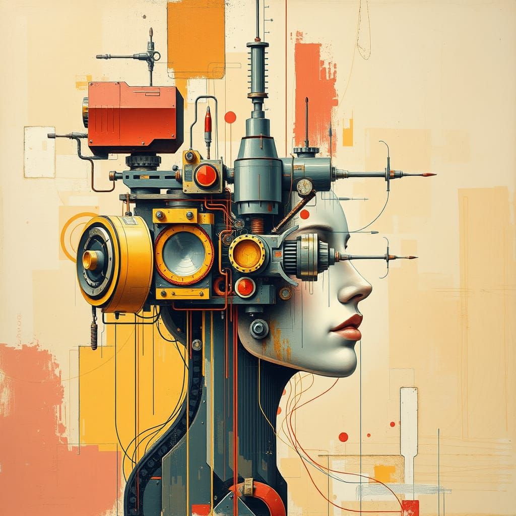 Abstract Surreal Mechanical Art