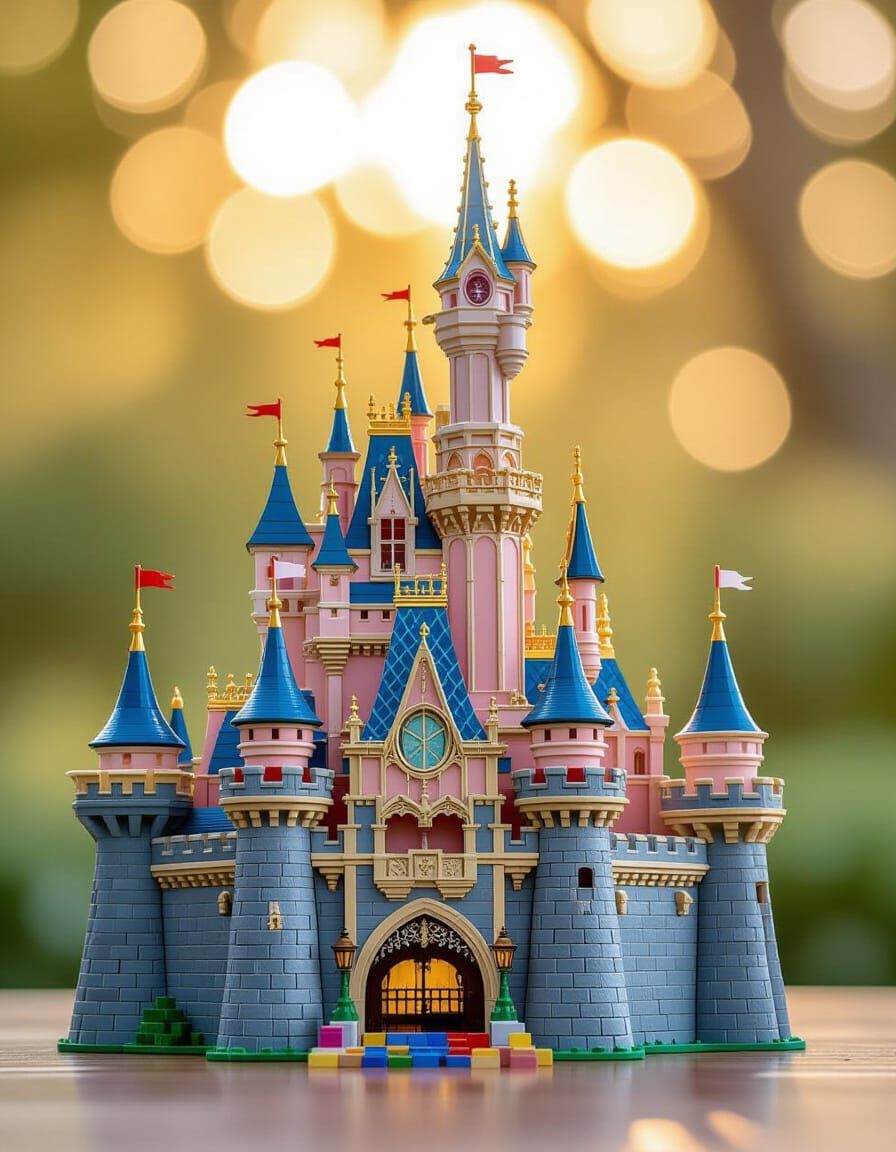 A toy Disneyland’s Sleeping Beauty castle
