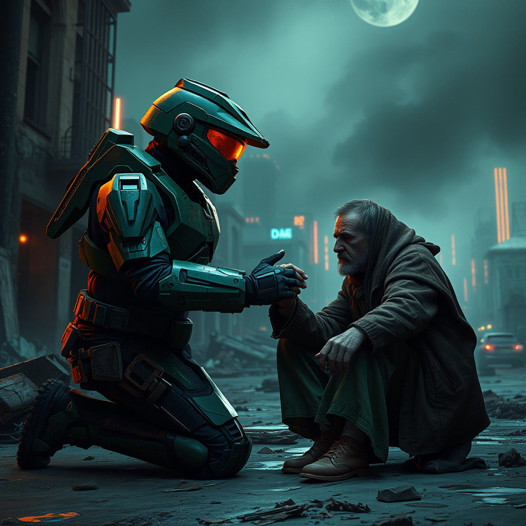 Halo Spartan Offers Sympathy in Dystopian World
