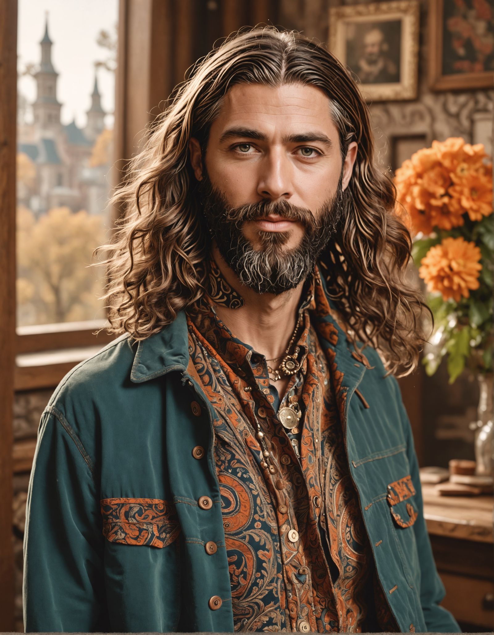 Stylish Young Woman with Eclectic Aesthetic in Earthy Urban ...