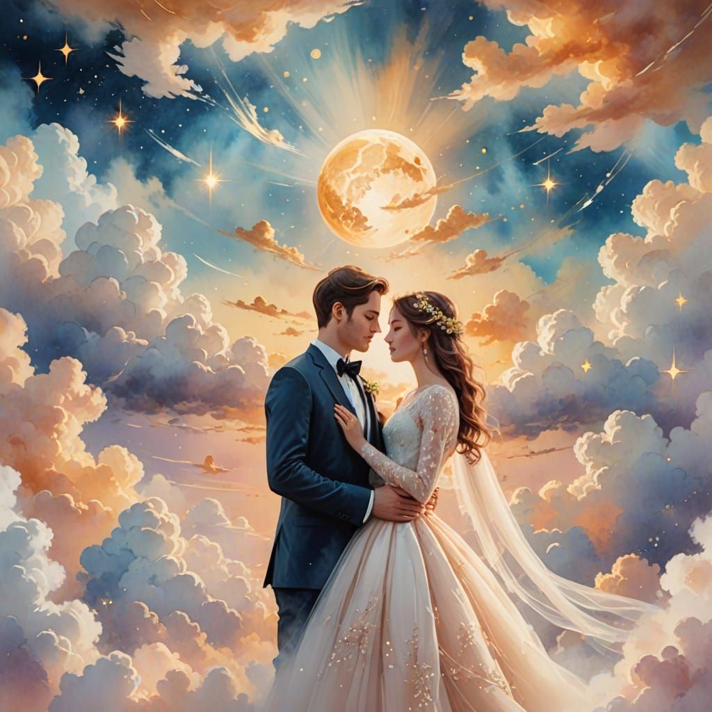 Dreamy Cloud Wedding in Ethereal Fantasy Style