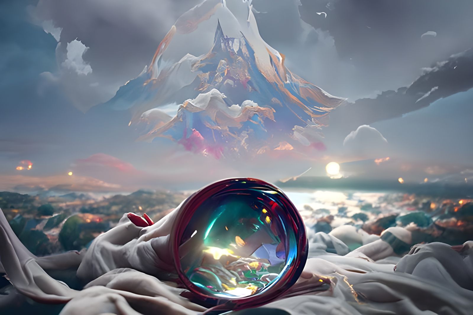 Glimpse of Magical Realms in Digital Painting