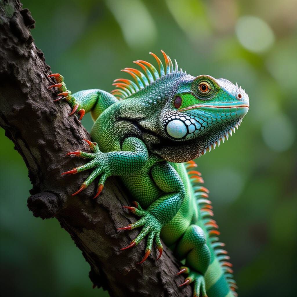The iguanas are known to fallout of trees when the temperature drops.
