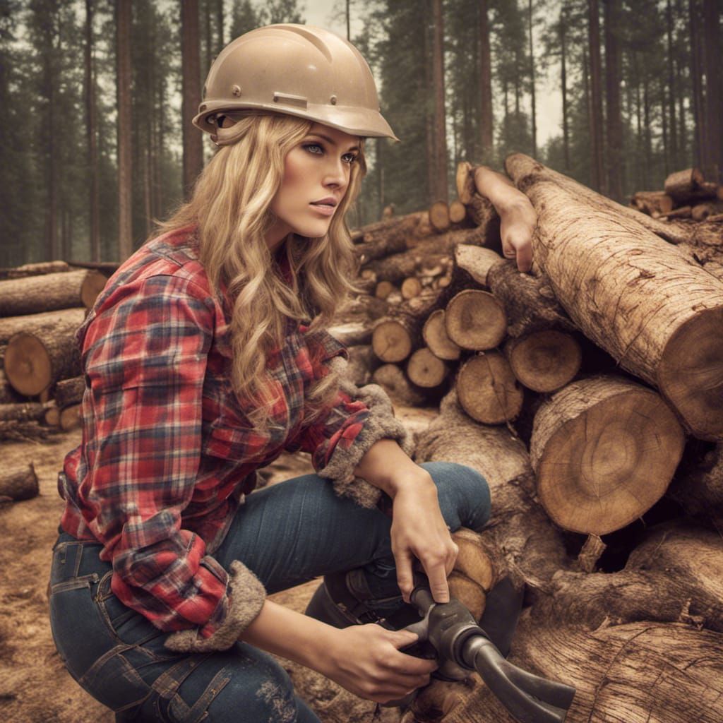 Female Lumberjack in the Information Age