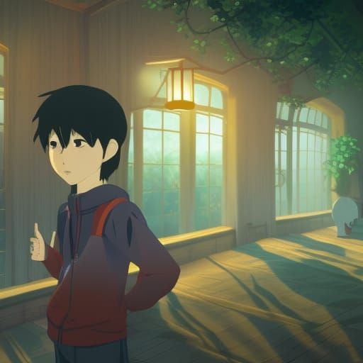 DanTDM in Studio Ghibli Anime Style