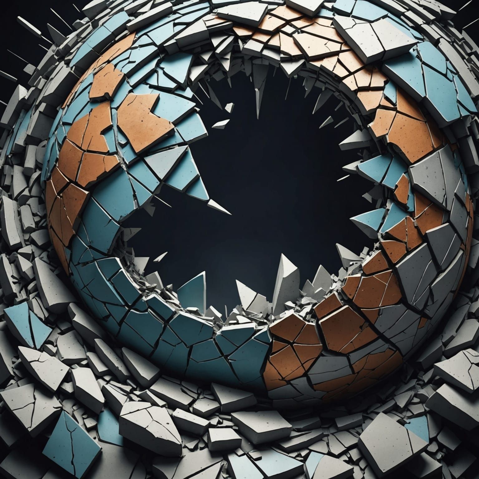 Shattered Earth: A Fractured Landscape