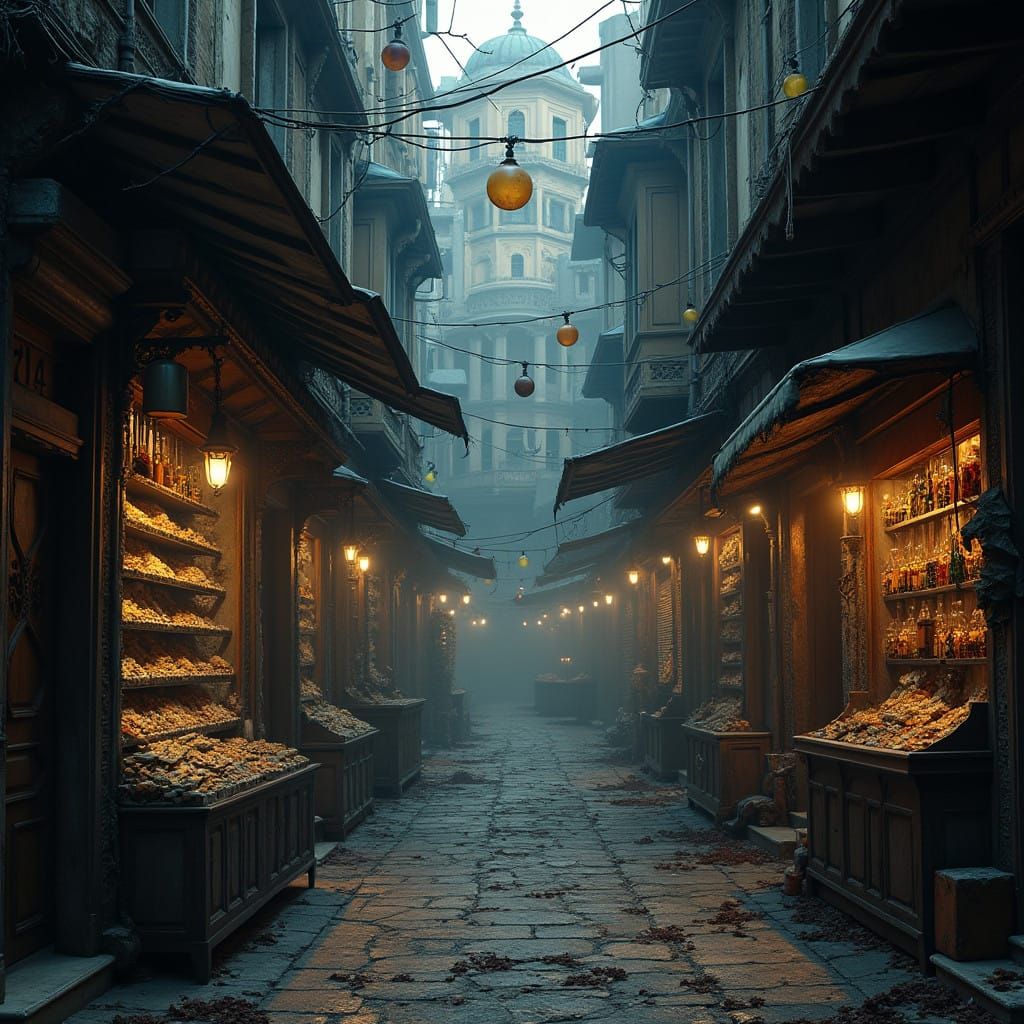 Eldritch Ruins of Cyberpunk Bazaar