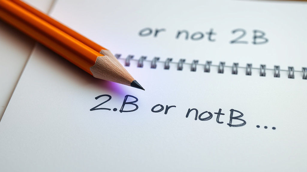 2B or not B"