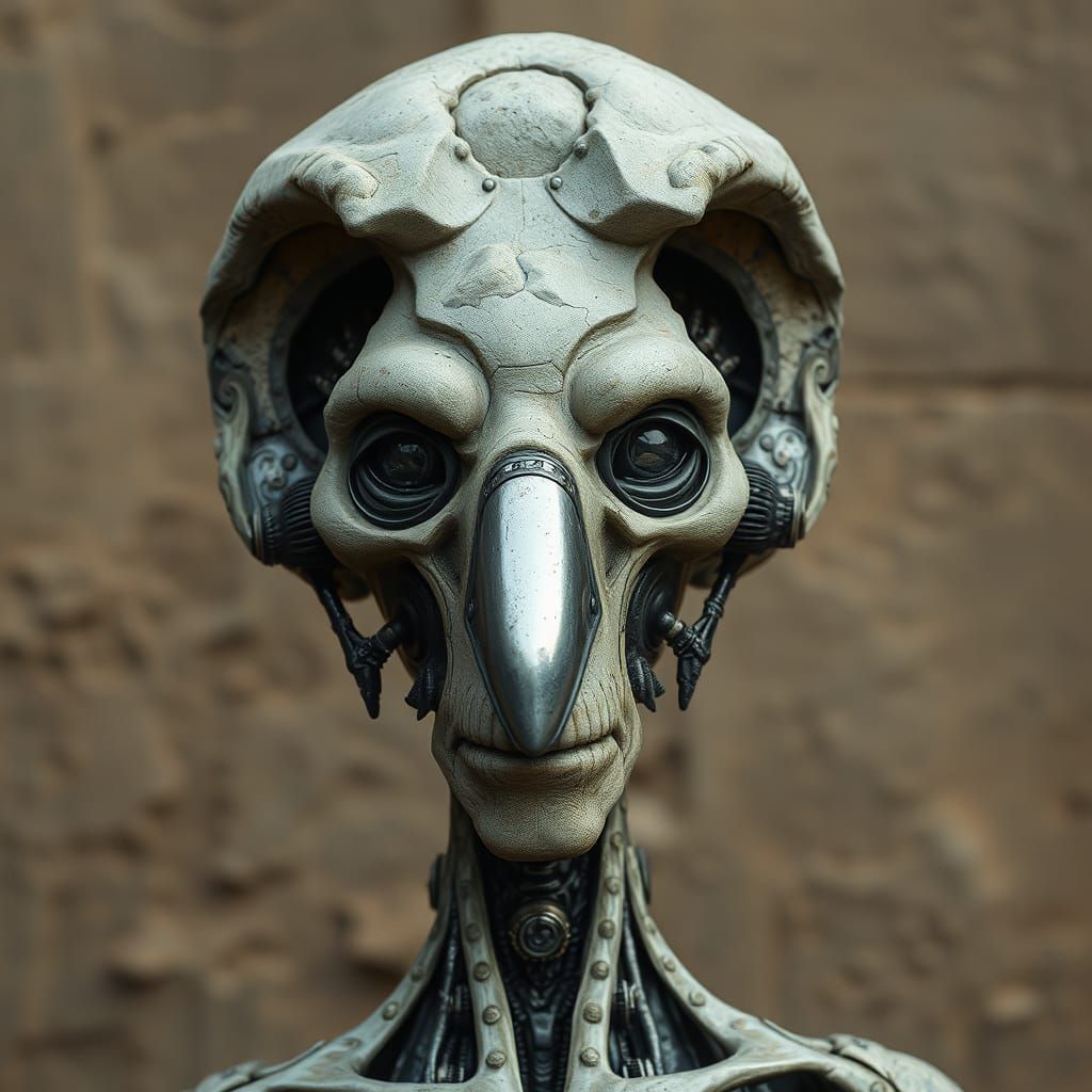 my nose is completely metallic my   head is soft stone