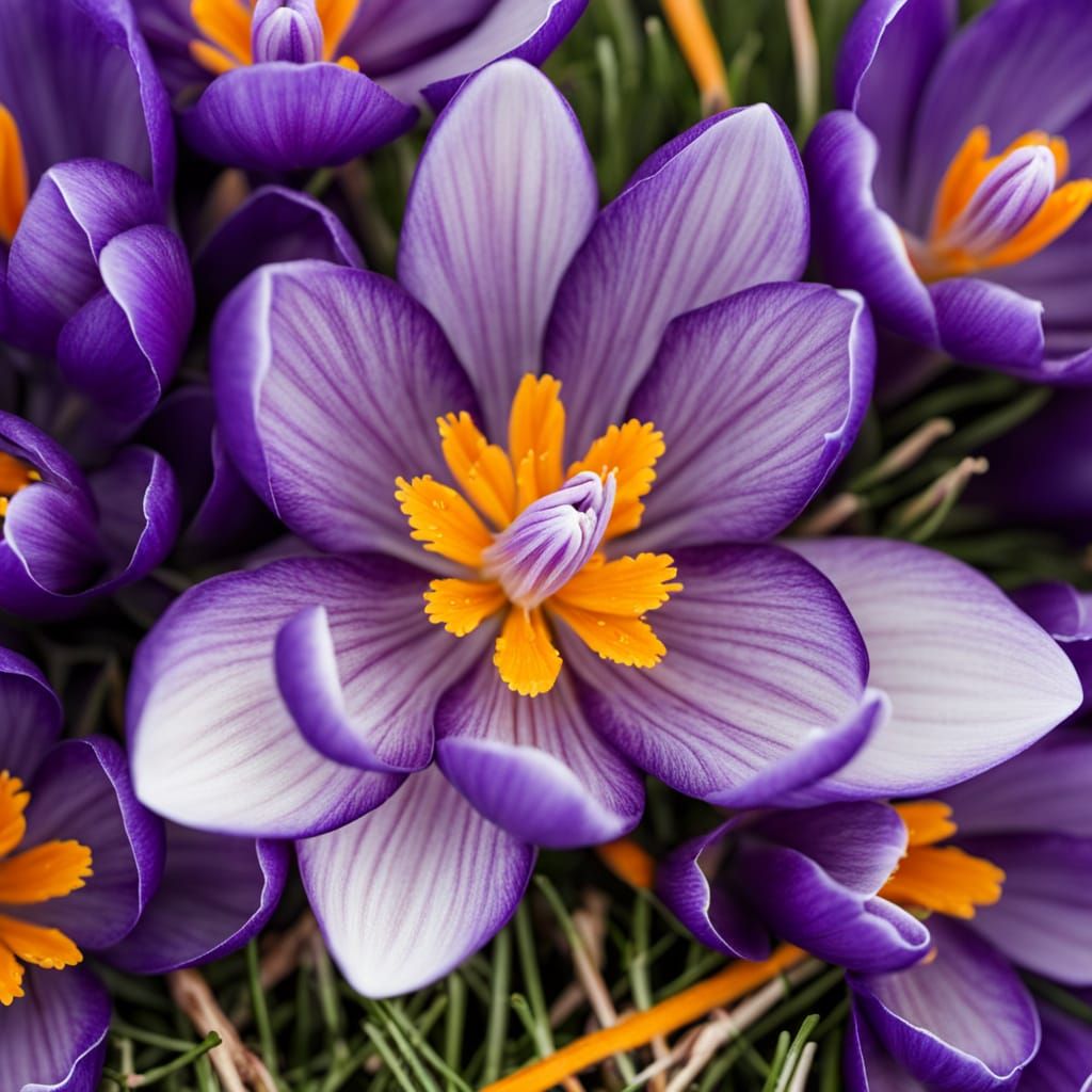 Crocus Kaleidoscope Abstract Art