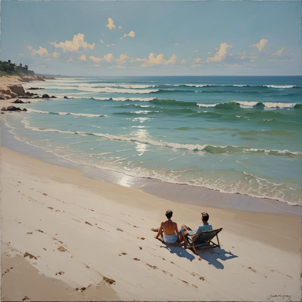 Minimalist Holiday Oil Painting by James Gurney
