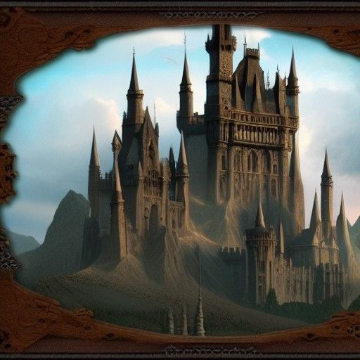 Fantasy Gothic Castle: Detailed Matte Painting