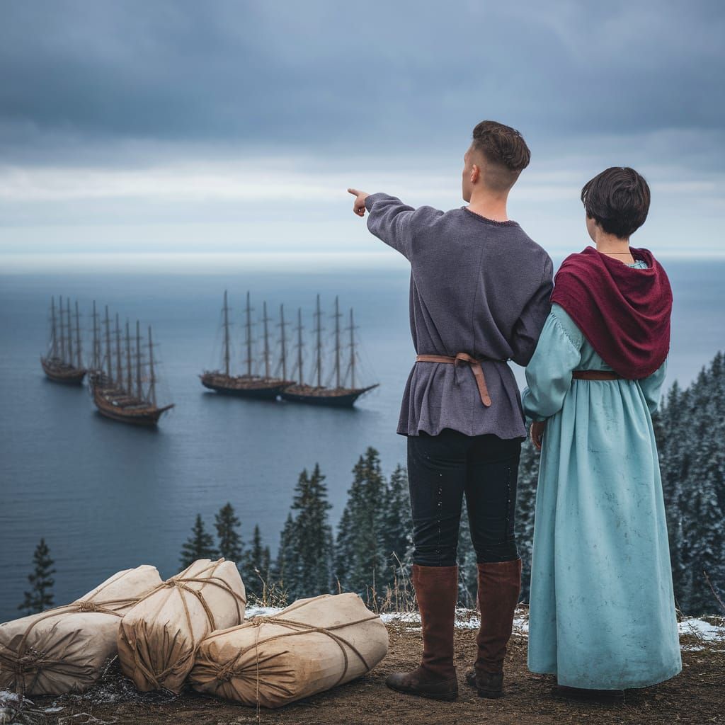 Hopeful Sailors on a Grey Horizon