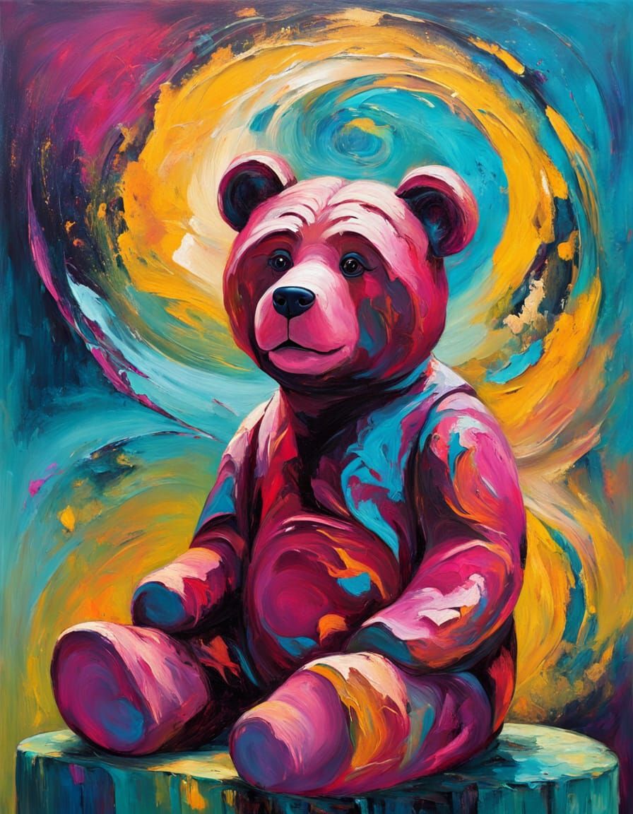Pink bear...