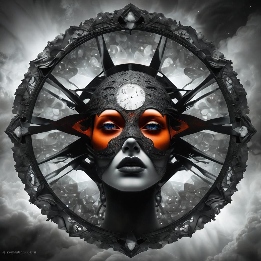 Surreal Cubist Dreamscape with Nebulae