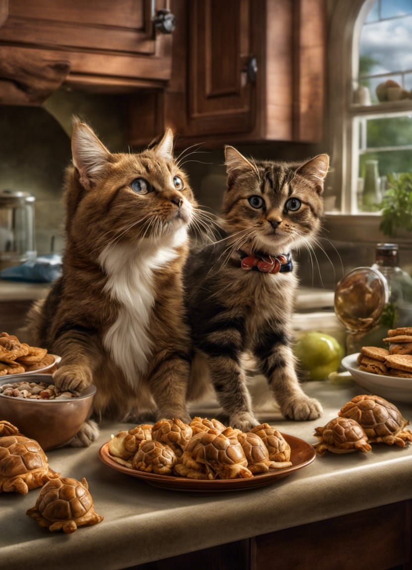 Fantasy Animals Reach Treats Digital Art