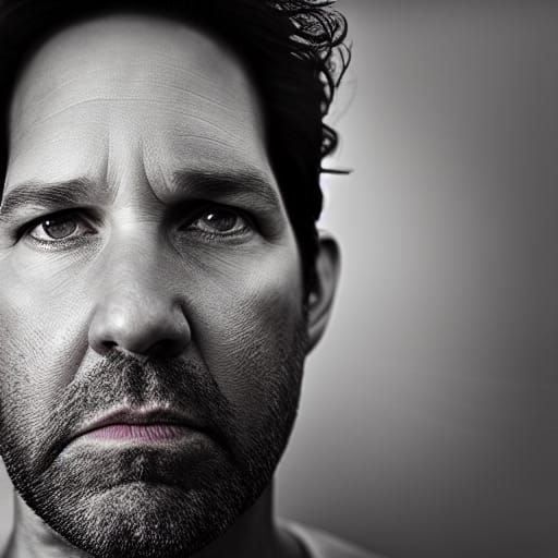 Intense Close-Up of an Angry Man