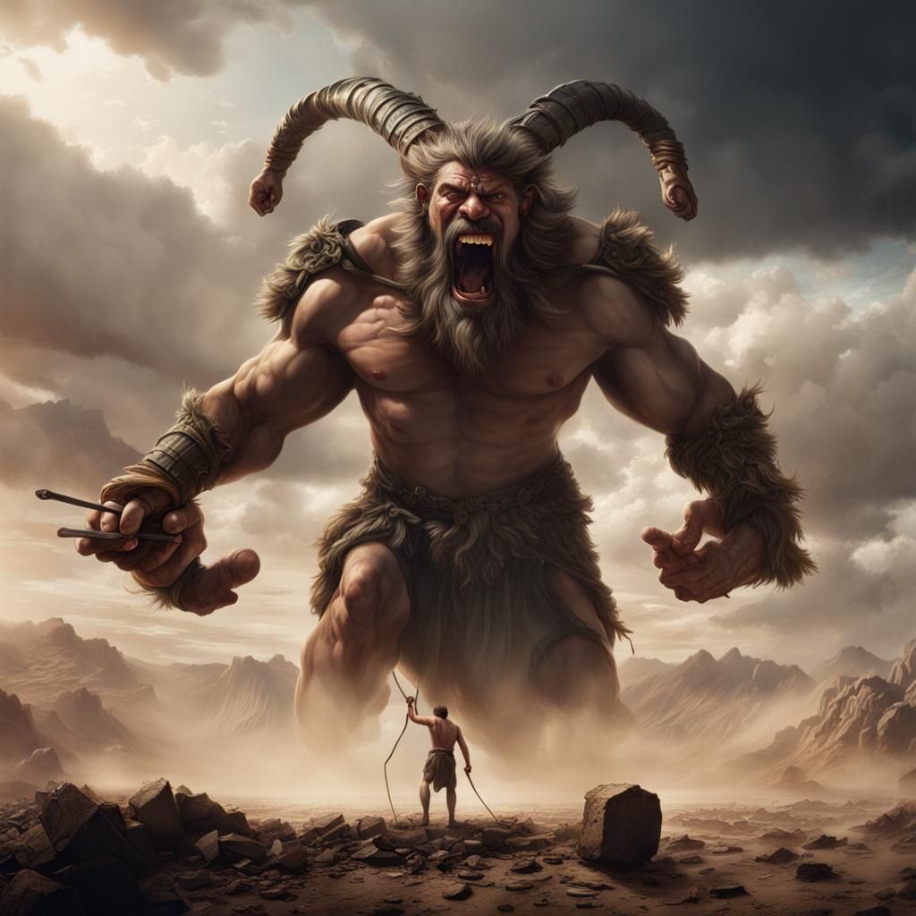 David and Goliath: Epic Cinematic Showdown