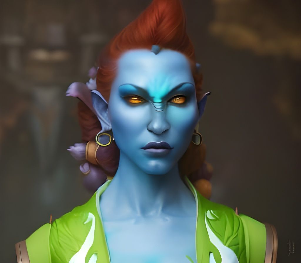 Gorgeous troll lady from world od warcraft