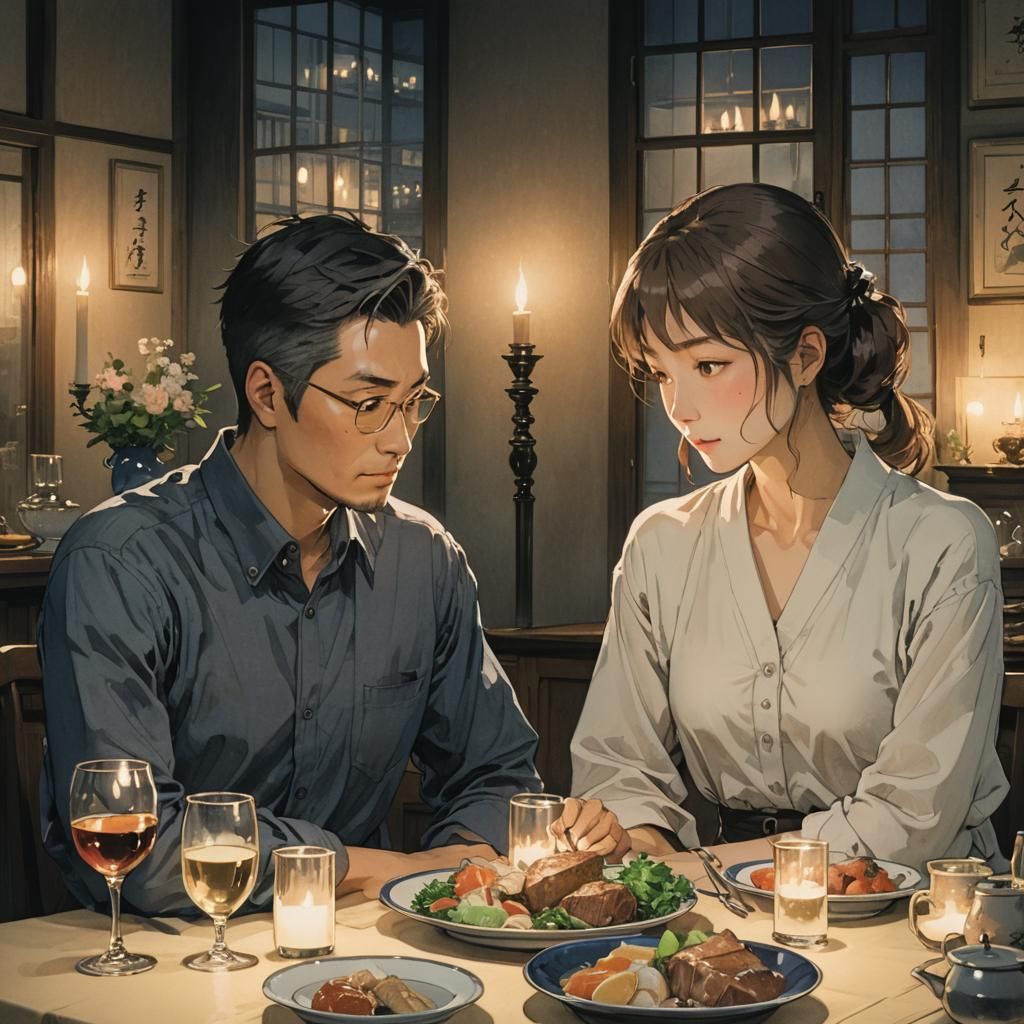 Romantic Candlelit Dinner in Yoshida Style