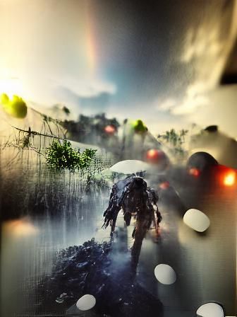 Dystopian Cityscape Under Acid Rain in CryEngine