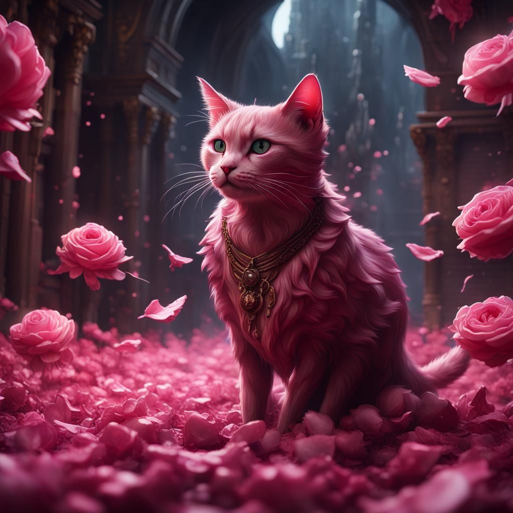 Killer Cat in Pink Costume