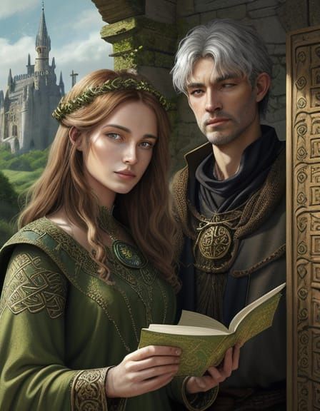 Celtic Fantasy Art: Merlin in Medieval France