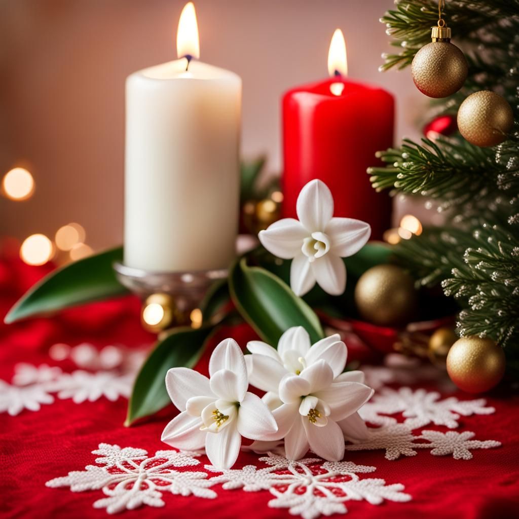 Festive Hyacinth Still Life in Dutch Masters Style