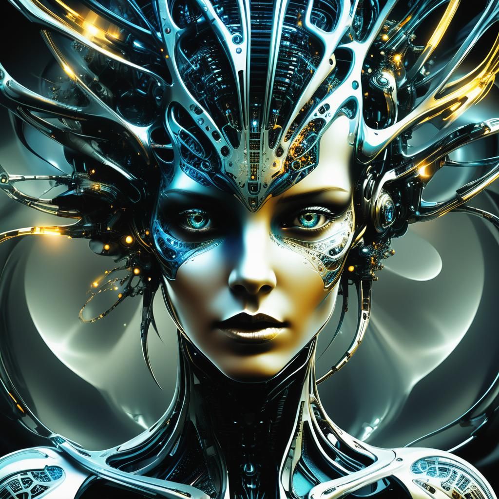 Fractal Cybernetic Mind Photography