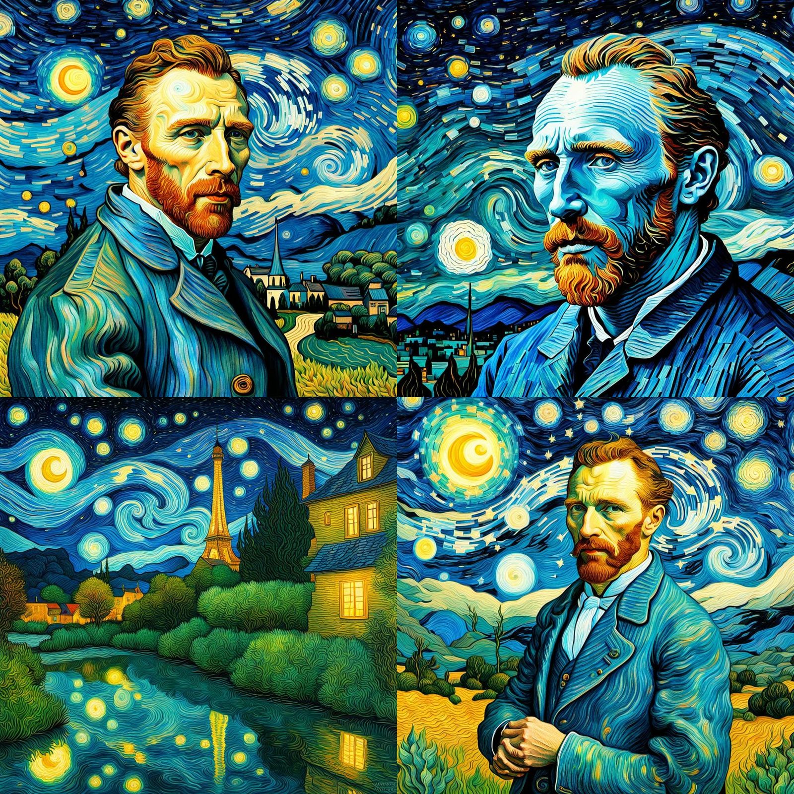 Van Gogh's Giverny: Starry Night Astral Art