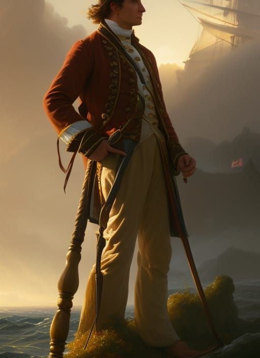 1800s Sailor Portrait with Dynamic Lighting